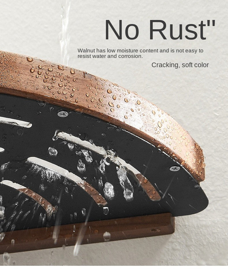 bathroom shelves wall mounted toilet and bathroom storage solid wood non perforated triangular frame wall corner rack