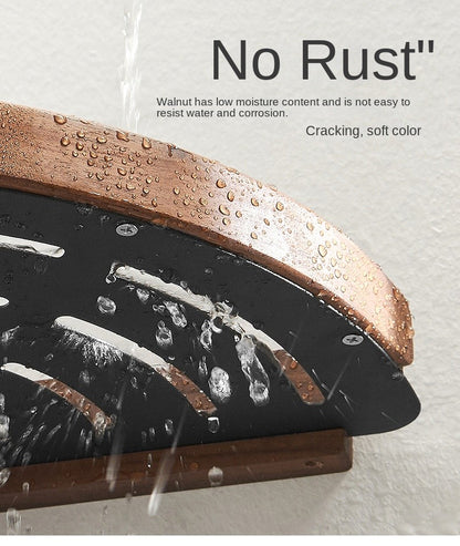 bathroom shelves wall mounted toilet and bathroom storage solid wood non perforated triangular frame wall corner rack