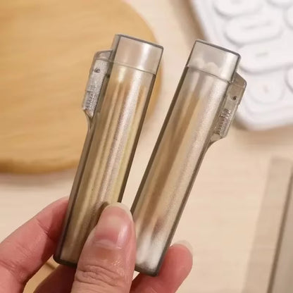 Estojo Transparente de Plástico para Palitos de Dente, Ideal para Viagens ao Ar Livre, Cozinha e Suprimentos de Restaurante, Fácil de Transportar e Usar