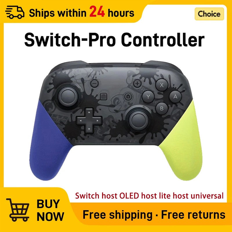 Wireless Bluetooth Gamepad Controller with Wake Function Joystick 6-Axis Gyro HD Vibration for Switch Game Console