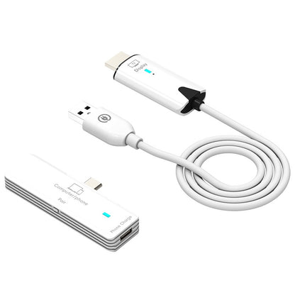 Transmissor Receptor de Vídeo sem Fio 30m Extensor HDMI Cabo Adaptador Espelhamento de Tela para Câmera PC para TV