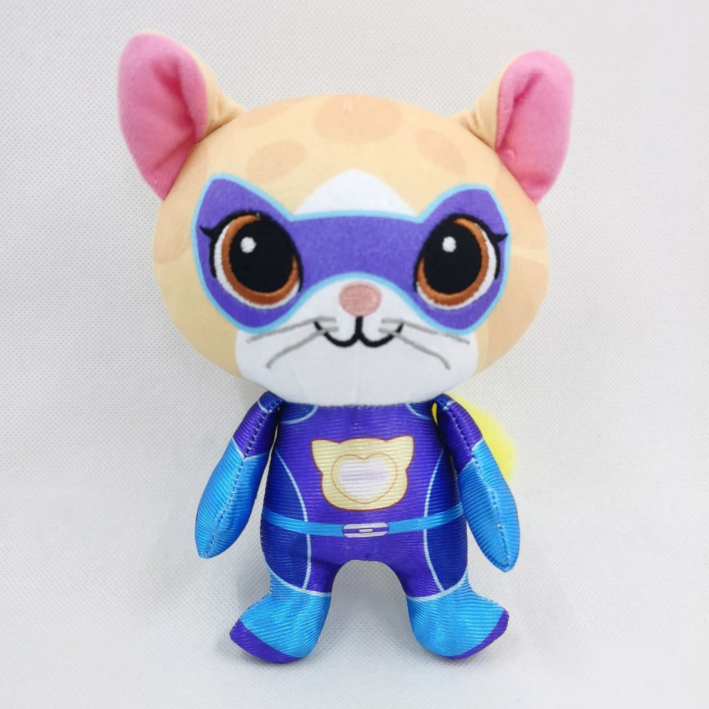 Super Kitty Team Crystal Super Soft Plush Toy Doll Blue Kitten Green Kitten Yellow Kitten Doll Children's Toy Holiday Gift