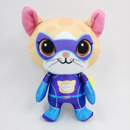 Super Kitty Team Crystal Super Soft Plush Toy Doll Blue Kitten Green Kitten Yellow Kitten Doll Children's Toy Holiday Gift