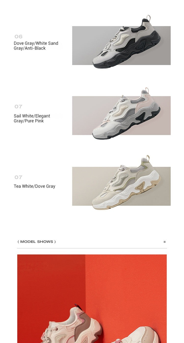 Xtep Star Trails 2.0 Women's Low Top Casual Shoes 2025 Spring Breathable Non-slip Thick Sole Leisure Sports Shoes 975118320005