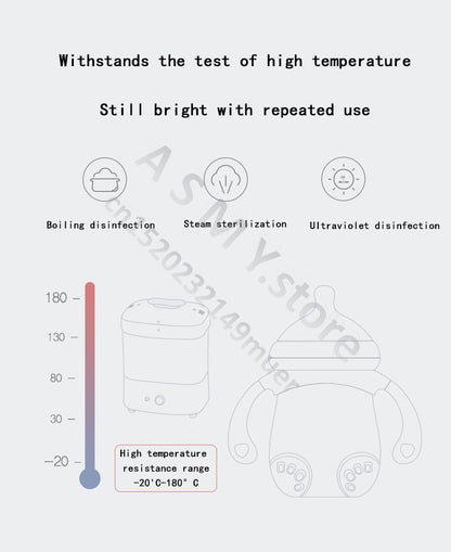 Oberni 240ml/300ml newborn PPSU baby bottle, large wide-bore easy to clean, wear a handle, baby more convenient to drink milk