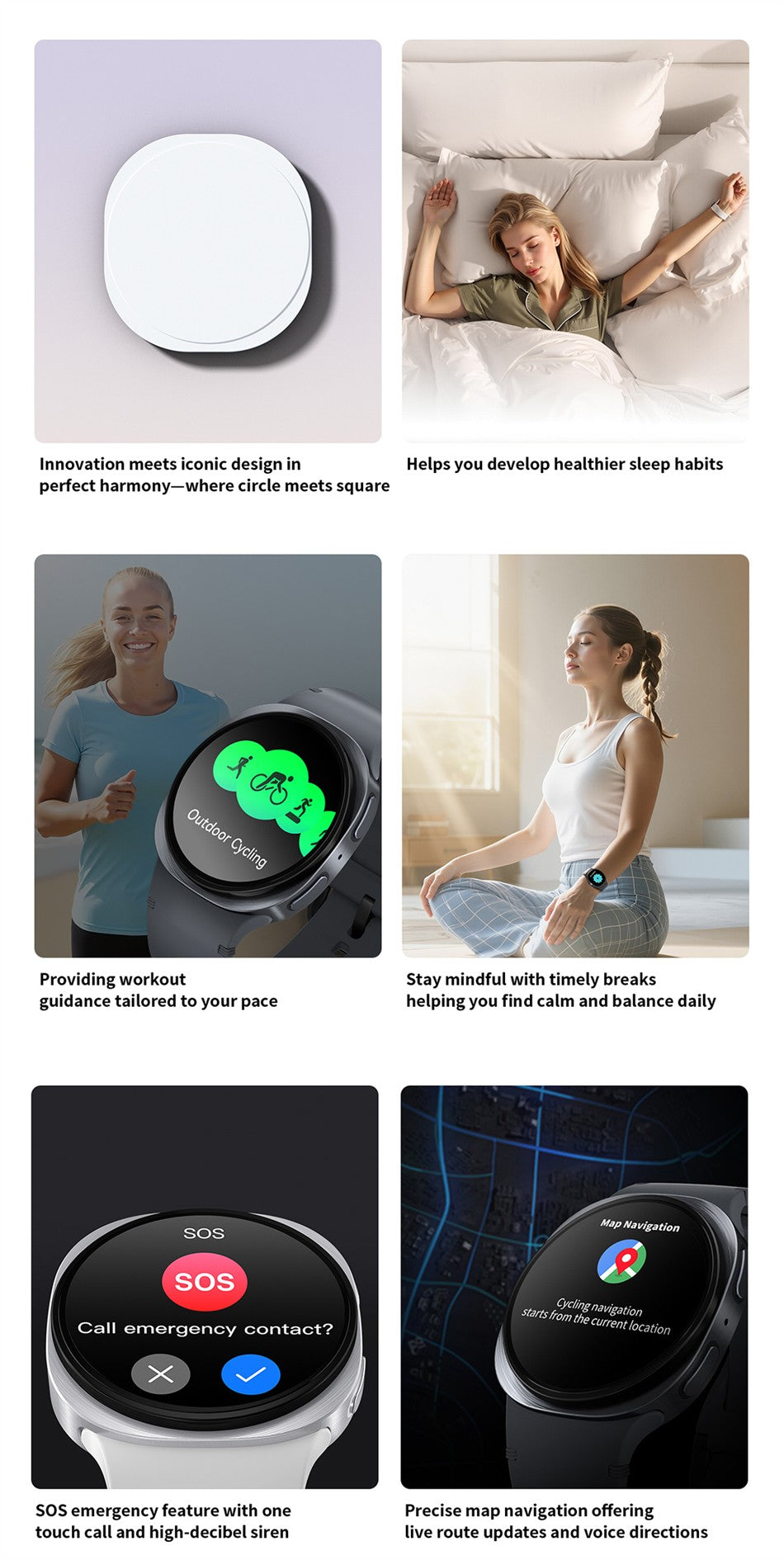 2026 Relógio Smartwatch GPS para Homens Mulheres Esporte Monitor Cardíaco Chamada Bluetooth NFC IP68 À Prova D'água Bússola Smartwatch 8 Mini
