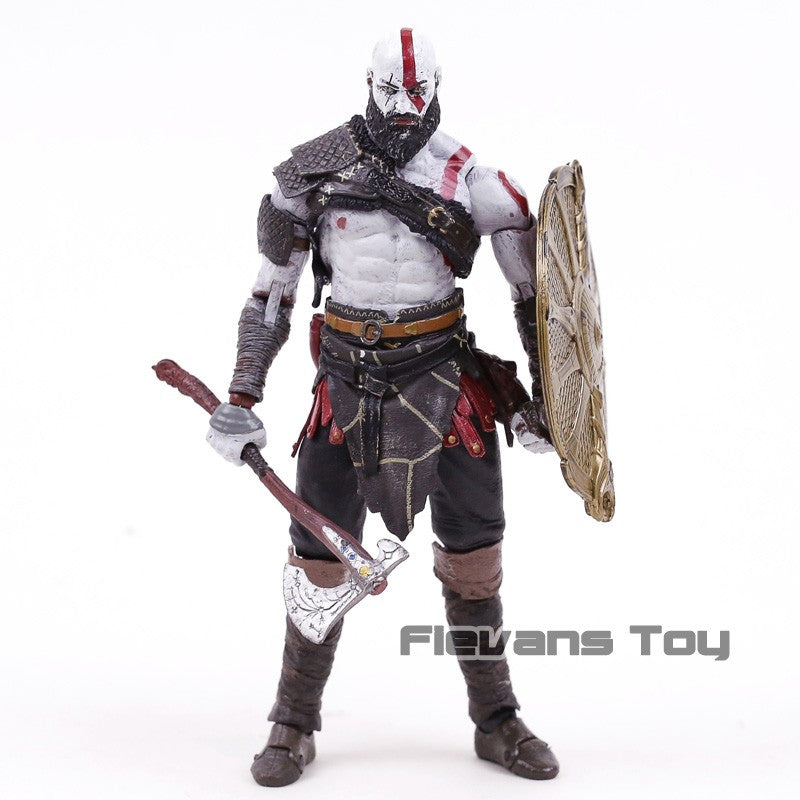 NECA God of War 2018 Kratos & Atreus Ultimate PVC Action Figure Modelo Colecionável Brinquedo 2-pack