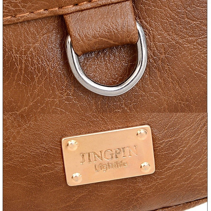 Men's PU Leather Crossbody Shoulder Bags High quality Tote Fashion Business Man Messenger Bag  Leather Bags fanny pack