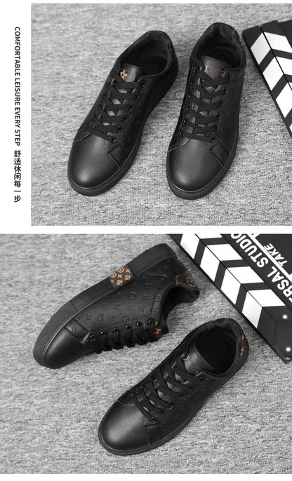 Brand Men Leather High-Top Skateboarding Shoes Men's Sneakers Male Flats Non-Slip Sport Shoes Zapatillas Hombre Mens Footwear