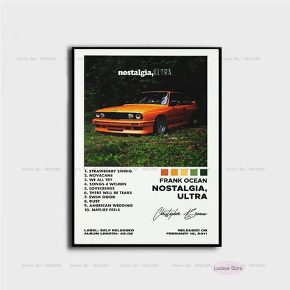 New Frank Poster Prints Ocean Blonde Nostalgia Ultra Hip Hop Music Album Canvas Painting Art Wall Picture Living Room Home Decor