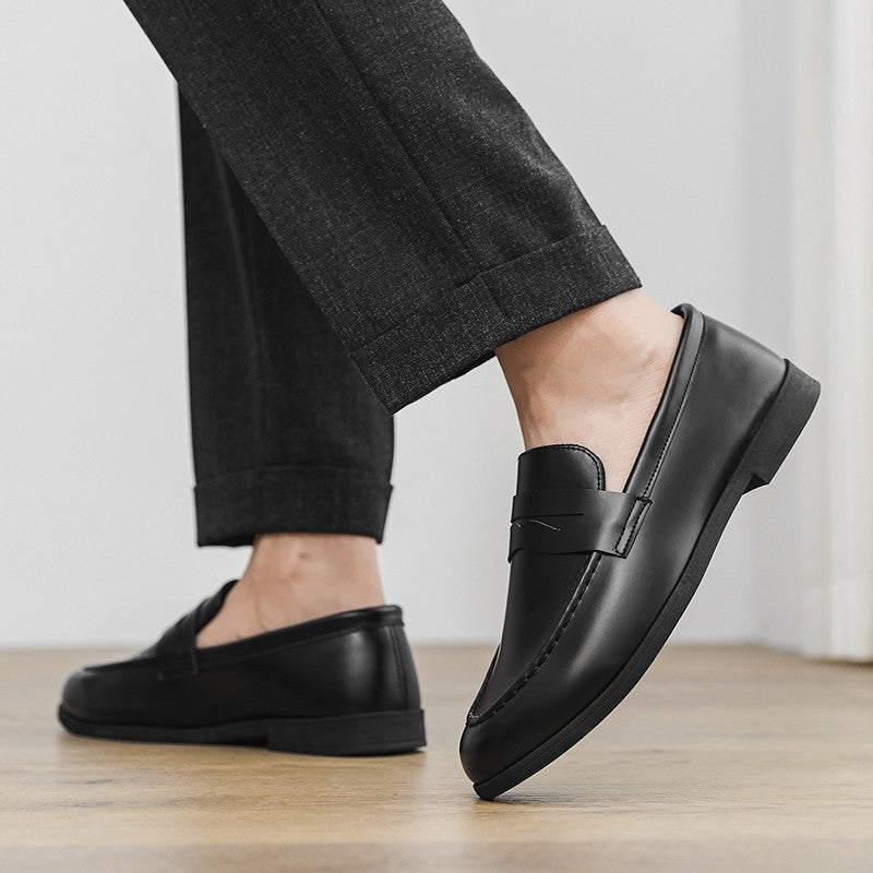 High Quality Men Loafers Comfortable Lightweight Casual Shoes Leather Dress Shoes Slip on Flat Fashion Business Shoes Moccasins