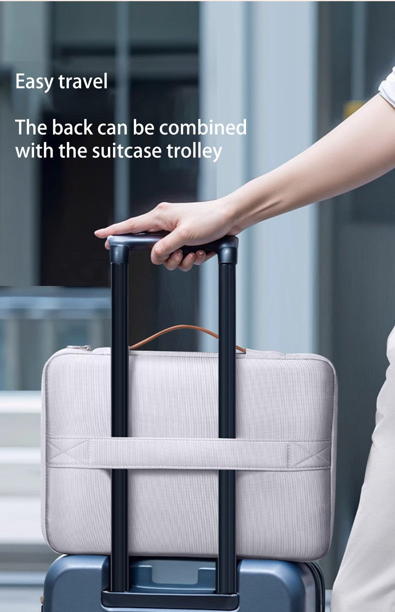 Dormin Shockproof Crossbody Laptop Bag w/Adjustable Strap & Handle for MacBookAir13/MateBook14/Xiaoxin16Pro/Apple/Huawei/Lenovo