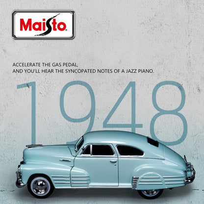 Maisto 1:24 Chevrolet Fleetline Aerosedan 1948 Carro de Liga Leve Diecasts Veículos de Brinquedo Carro Modelo em Miniatura em Escala Para Crianças