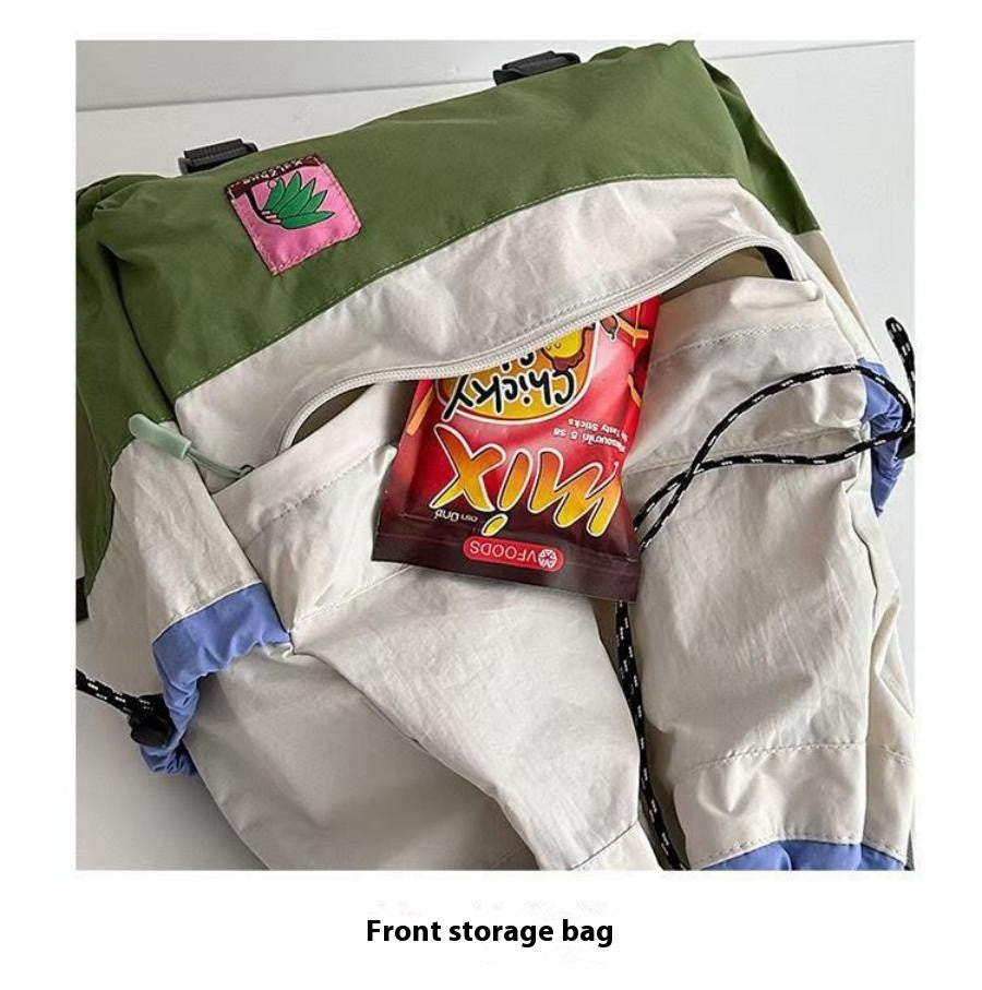 New Spring and Autumn Collection Lightweight Backpack with Drawstring Drawstring Bag Outdoor Sports Mountaineering Large Capacit