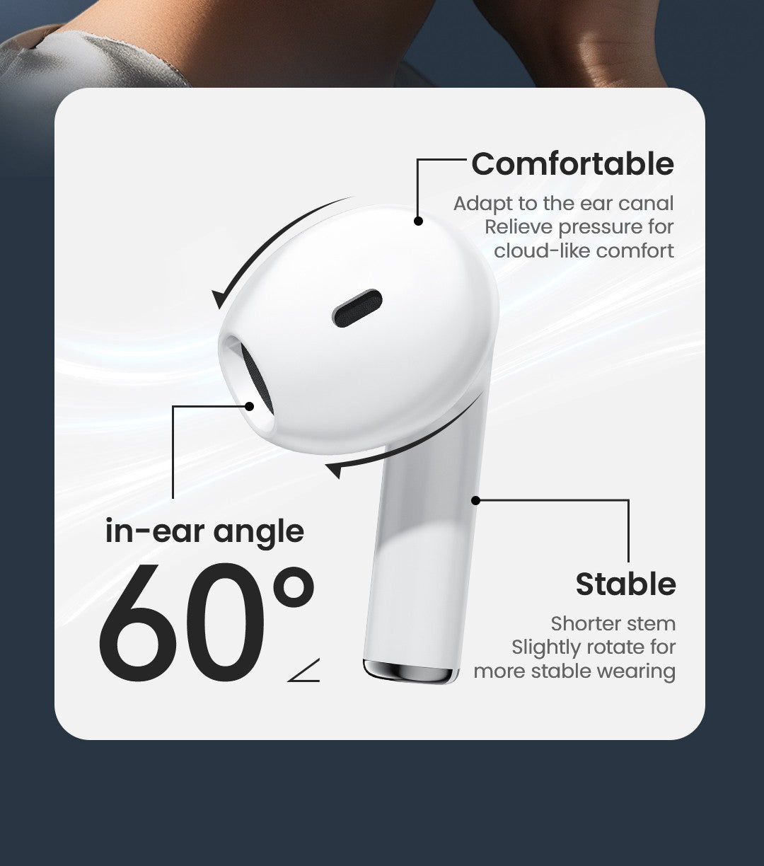 Fones de ouvido HAYLOU X1 2023 True Wireless, estojo metálico, Bluetooth 5.4, bateria de 24 horas, fones de ouvido semi-intra-auriculares