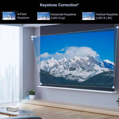 Projetor Touyinger L9 1080P Mini Portátil Full HD 4K Vídeo Projetor 15000 Lumens Home Theater Beam TV Opção Versão Android