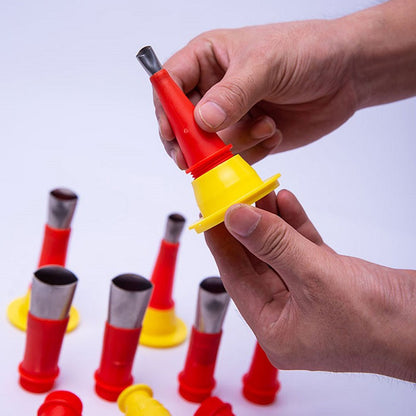 22 PEÇAS Bicos Aplicadores de Calafetagem de Aço Inoxidável, Ferramenta de Acabamento de Calafetagem para Vedantes de Silicone e Cola, para Juntas de Pias de Cozinha e Banheiro