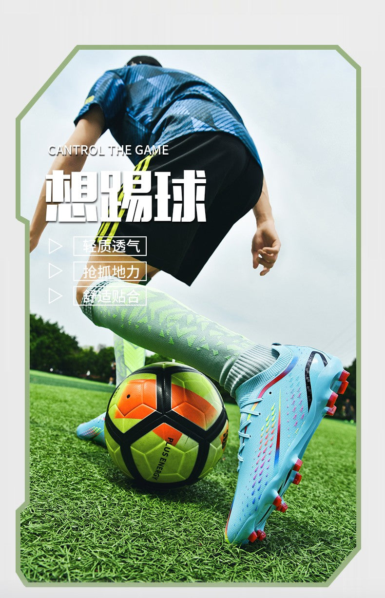 New Men Ultralight Soccer Shoes TF/FG Professional Football Boots Unisex Non-Slip Training Soccer Cleats Outdoor Field Chuteira