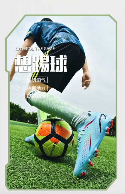 New Men Ultralight Soccer Shoes TF/FG Professional Football Boots Unisex Non-Slip Training Soccer Cleats Outdoor Field Chuteira