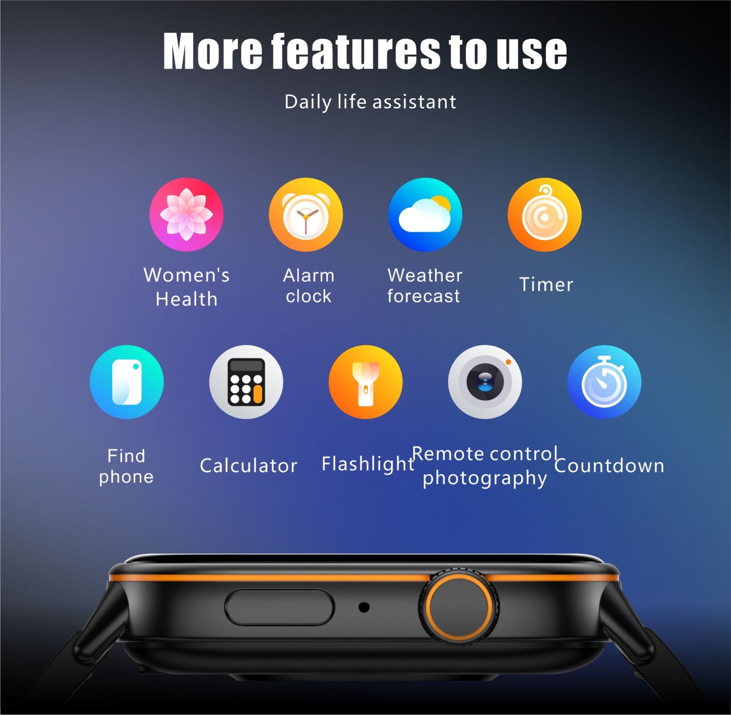 Smartwatch de Música Feminino 2025 Novo com Tela AMOLED HD de 2.01'' Moda, GPS de 6 Estrelas Embutido, Rastreador Impermeável e Chamada, Braceletes