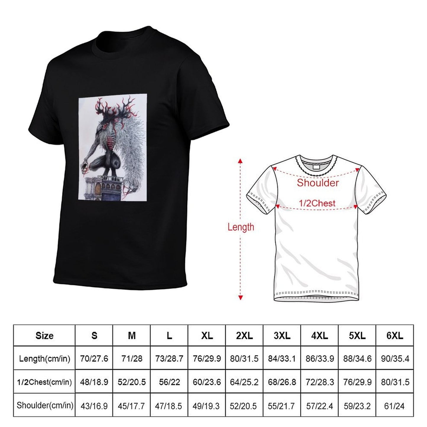 Bloodborne Cleric Beast T-Shirt black cotton t-shirt plain for man package t shirt man luxury t shirts for man slim fit T-Shirt