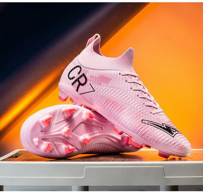 New Men's and Women's Football Cleats Firm Ground Outdoor Professional Football Shoes Lightweight Sports Sneaker Rugby Boots