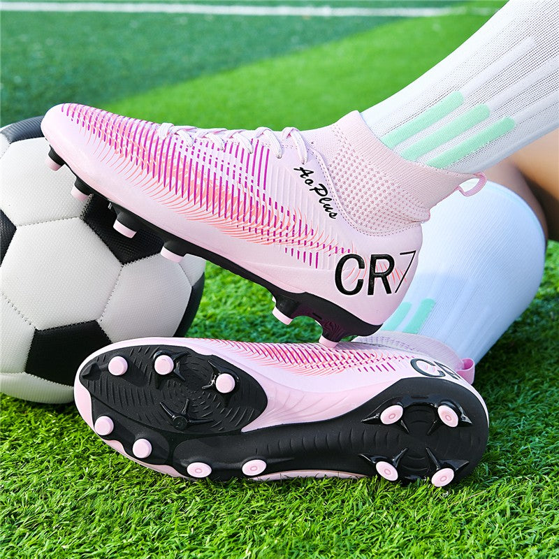 2025 New Football Shoes Society Soccer Cleats Long Nails Soccer Boot Non-slip Training Sneaker Artificial Quality Grass Footwear