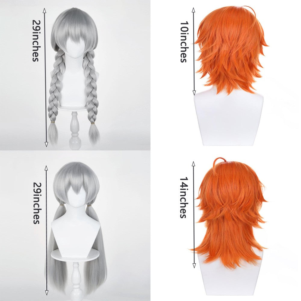 Zootopia 2: Judy E Nick Cosplay Cabelo Sintético Para Homens E Mulheres, Adequado Para Perucas De Role-Playing Anime De Festa Diária