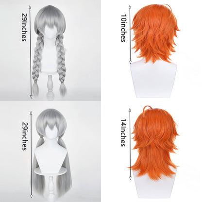 Zootopia 2: Judy E Nick Cosplay Cabelo Sintético Para Homens E Mulheres, Adequado Para Perucas De Role-Playing Anime De Festa Diária