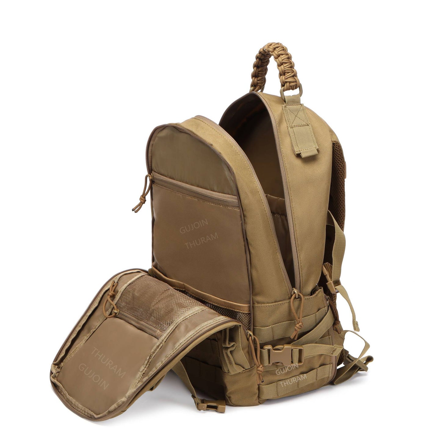 Mochila Tática de 38L, Estilo de Mochila de Grande Capacidade Impermeável para Exterior com Sistema MOLLE, para Caminhada, Acampamento, Viagem ou Mochila de Fuga