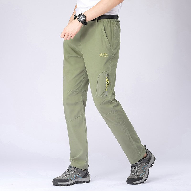 SFABL 5XL Summer Quick Dry Hiking Pants Men Stretch Waterproof Tactical Pants Zipper Pockets Trousers Lightweight Fishing Pants