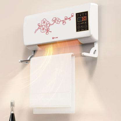 Aquecedor de Parede Máquina de Aquecimento Impermeável com Ajuste de Tempo Pequeno Aparelho de Ar Condicionado Plugue CN 220V