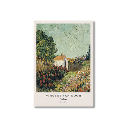 Vincent Van Gogh Writings Prints and Posters Great Work The Starry Night Canvas Painting Decorations for Living Room Wall Art
