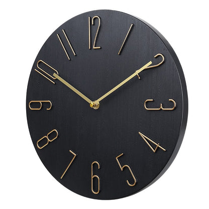 Wall clock living room household hanging fashion clock light luxury modern simple creative hanging wall ultra-quiet minimalist