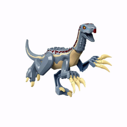 MOC Zoo Animal Building Block Accessories Set  Elephants Camel Deer Medieval Wolves Dinosaur Bricks Tyrannosaurus Model Toy