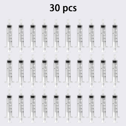 20/30/50 unidades de seringa plástica de perfume de 5ML para distribuição quantitativa de frascos recarregáveis, ferramenta de seringa de bomba cosmética