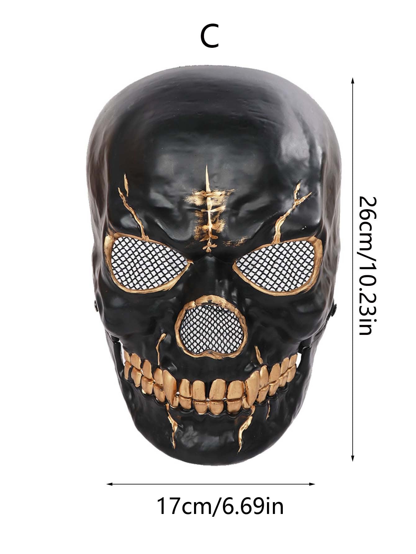 1pcs Moving Mouth Skull Mask Halloween Movable Props Scary Horror Character Props Halloween Holiday Party Masquerade Decoration