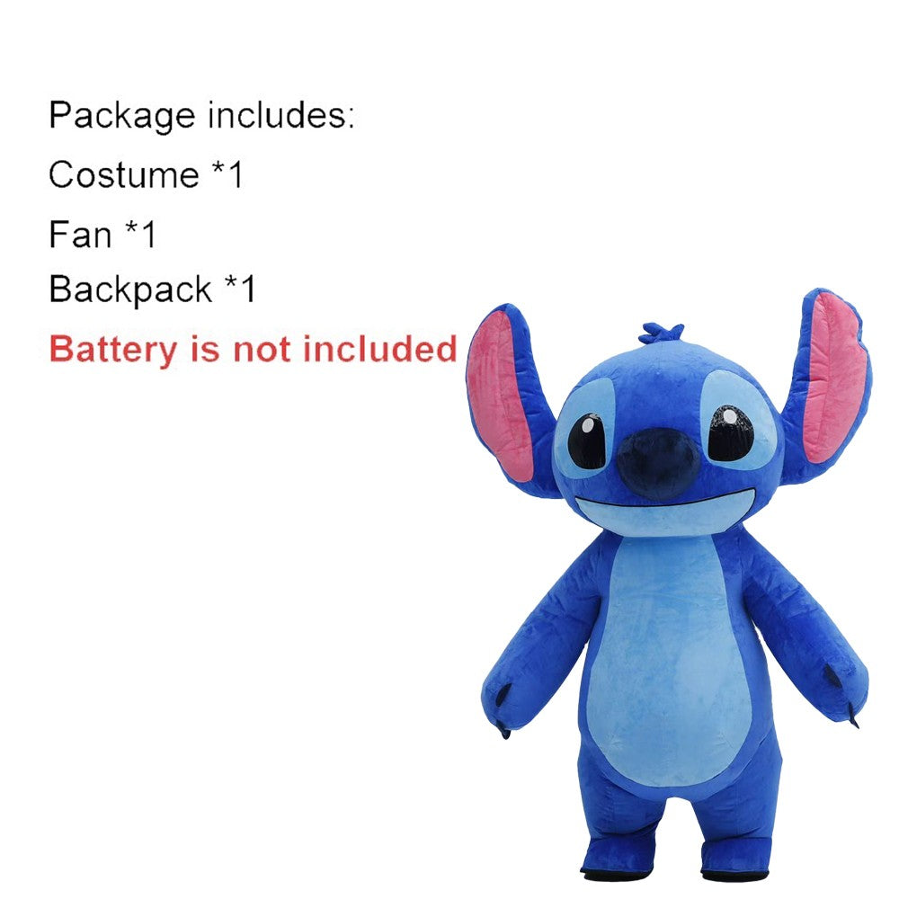 Inflatable Colored Eyeless Monster Costume Mascot Parade Adult Character Cosplay Halloween Wedding Party Event Plush Set