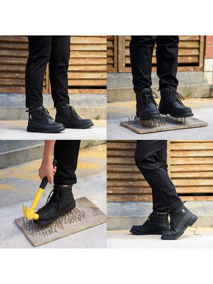 SUADEX Steel Toe Boots for Men Women Waterproof Indestructible Work Safety Boot Outdoor Protection Construction Shoes