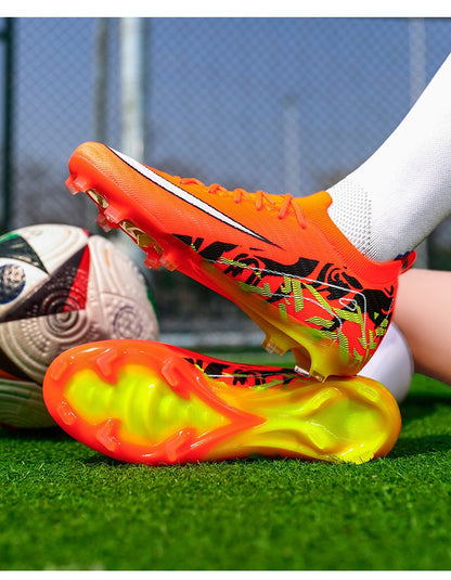 New Men Football Boots Training Long Spikes Soccer Shoes Sneakers Original  Drop Shipping Futsal Cleats Match Ultralight Indoor