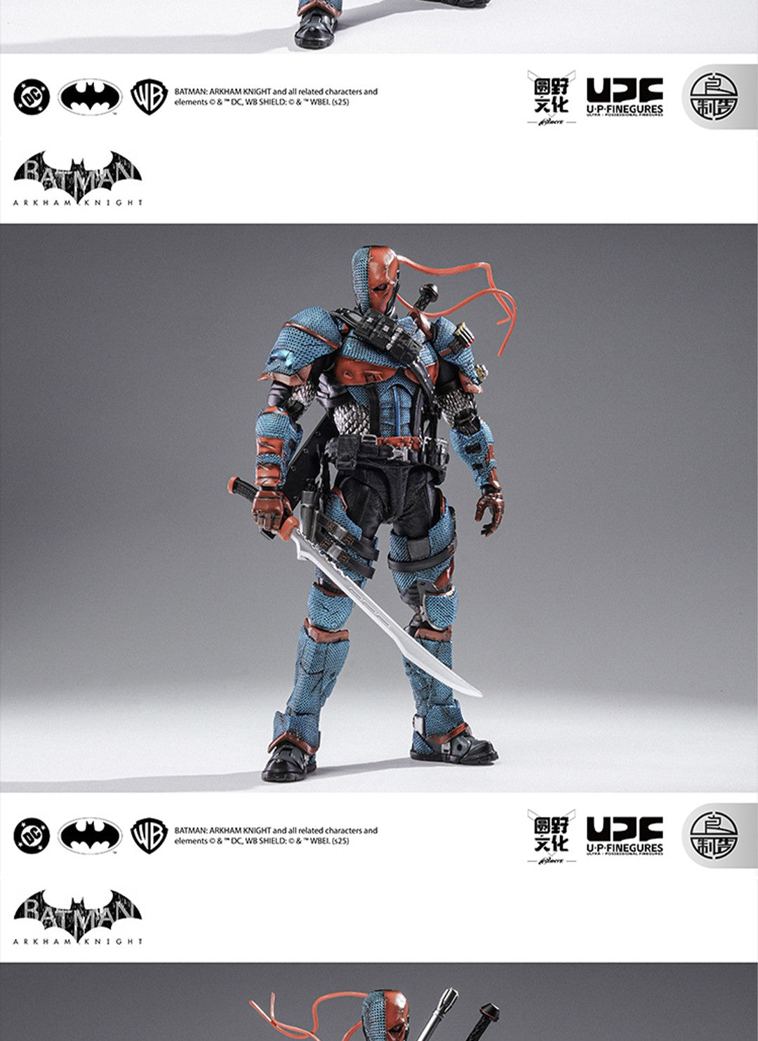 Em estoque Lpzz Dc002 Deathstroke Arkham Knight Batman Boneco de Ação Brinquedo Colecionável de Presente