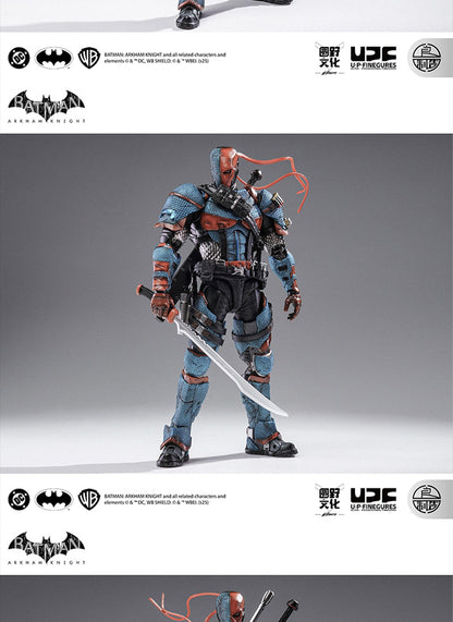 Em estoque Lpzz Dc002 Deathstroke Arkham Knight Batman Boneco de Ação Brinquedo Colecionável de Presente