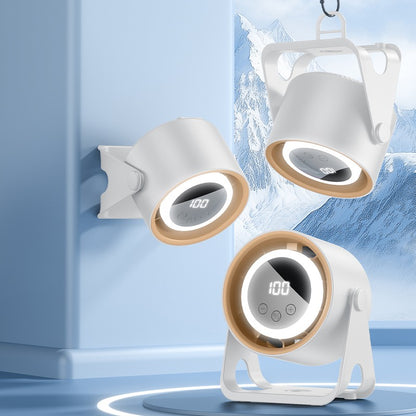 USB desktop/hanging multi-purpose small fan LCD portable small fan with LCD display power level