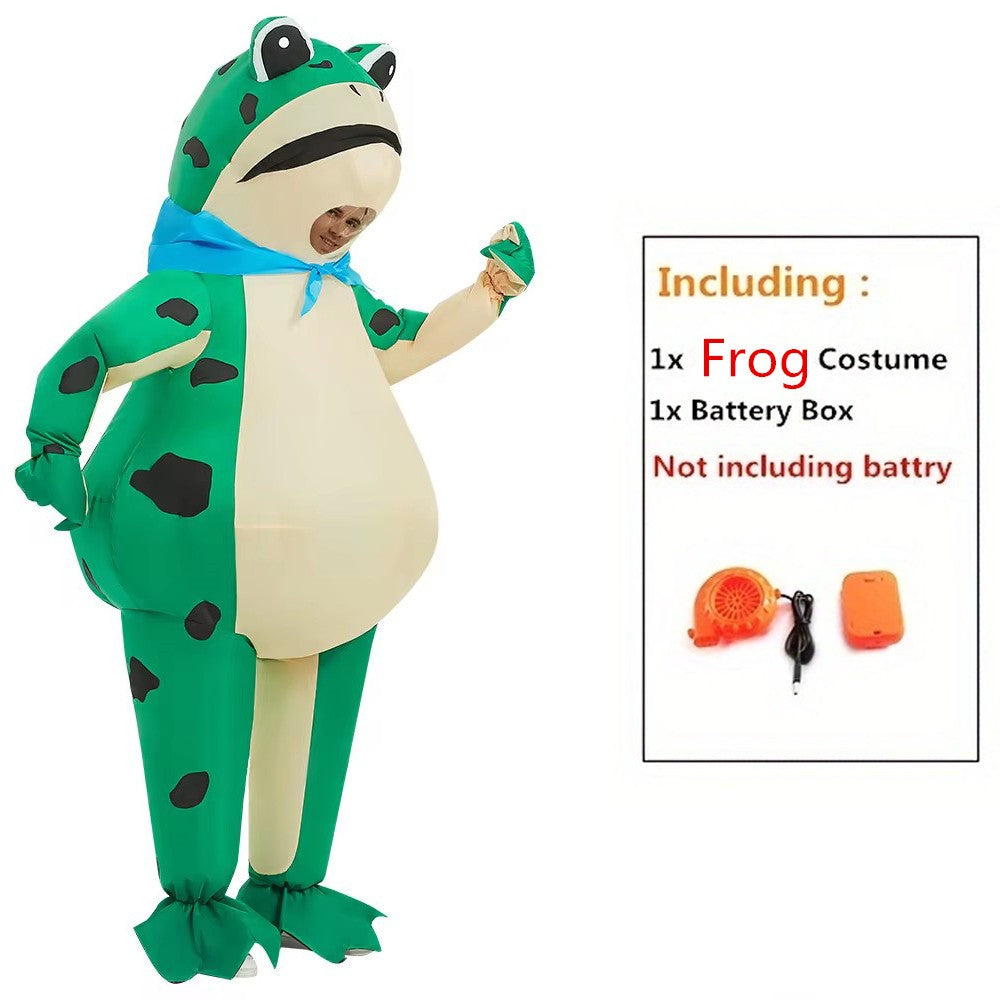 Adults Inflatable Yellow Duck Costume Halloween Costumes for Women Men Animal Cosplay Carnival Costume Party Fancy Dress