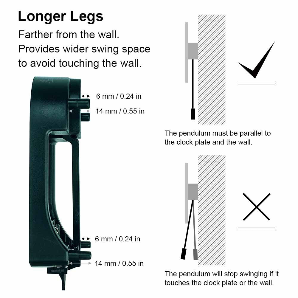 MCDFL Pendulum for Watch Actuator Module Mantel Swing Wall Clock Mechanism Drive Spinning Grandfather Movement Replacement Parts