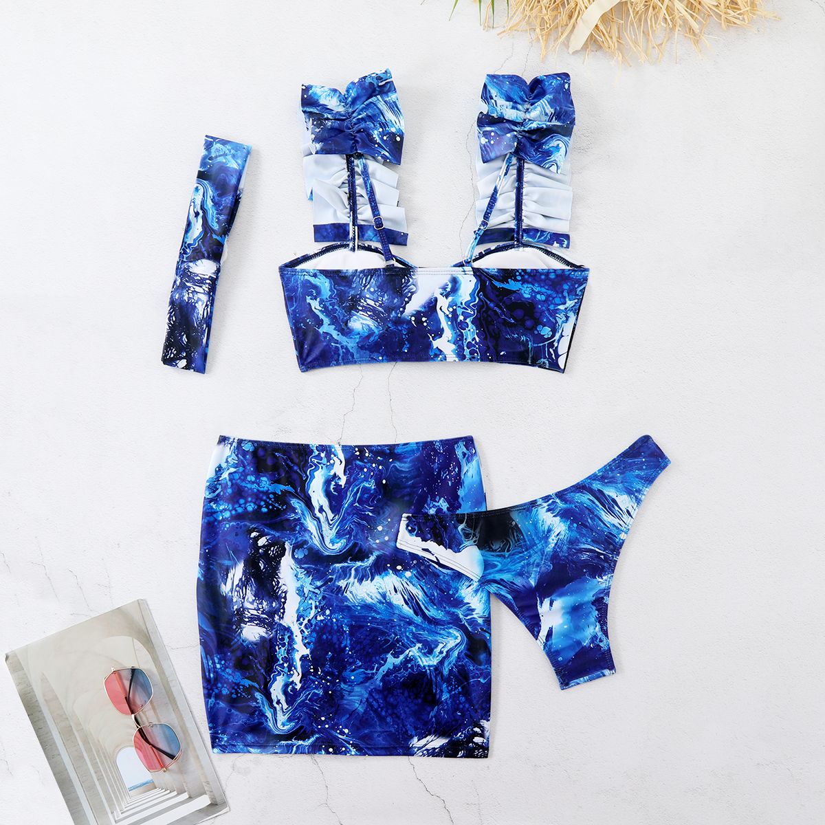 Brazilian Jewelled Rhinestones Diamond Bikini Women Swimwear Female Swimsuit Two-piece Bikini set Bather Bathing Suit Swim
