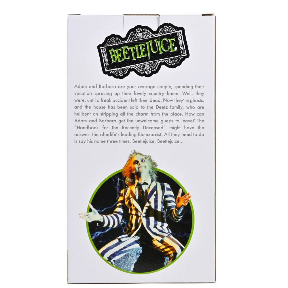 NECA HeadKnockers Beetlejuice (1988) - Beetlejuice Striped Suit Head Knocker 8" Action Figure Model Doll Garage Kit