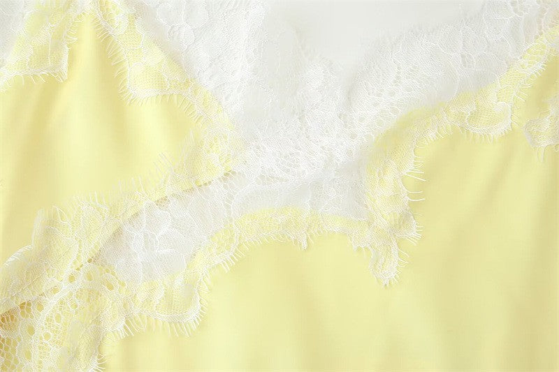 New Lace Mini Spaghetti Strap Dress For Women Irregular Backless Slit Sexy Evening Party Dress Female High Waist Bottom Dresses