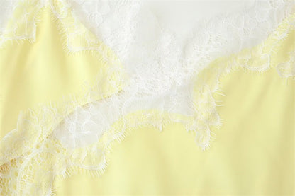 New Lace Mini Spaghetti Strap Dress For Women Irregular Backless Slit Sexy Evening Party Dress Female High Waist Bottom Dresses