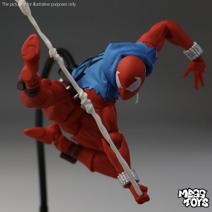 Novo Messtoys 1/12 Scale Spider Man Bonecos de Ação Herói Escarlate Brinquedo Infantil Spiderman com Colete e Moletom Roupa de Pano Modelo de Presente Brinquedo